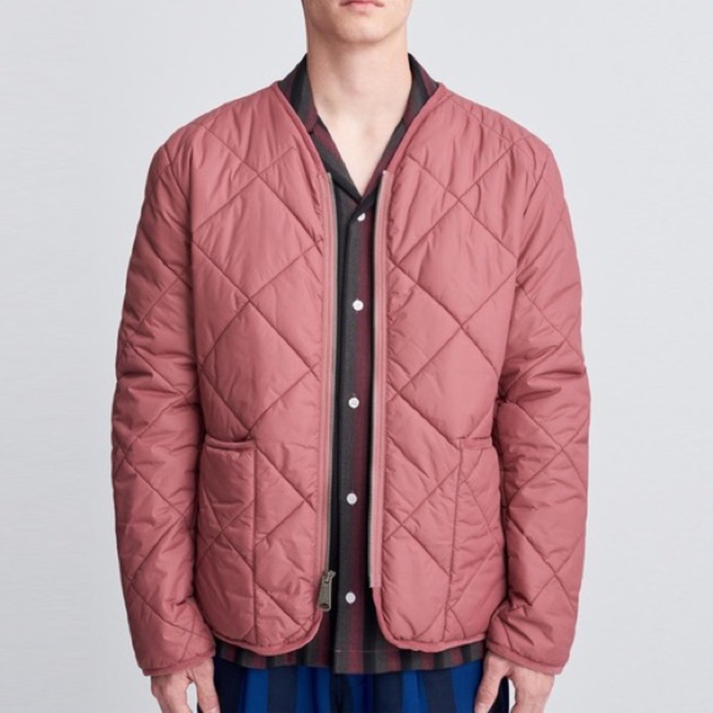 BNWOT Saturdays New York City cranberry liner jacket. Labeled XL